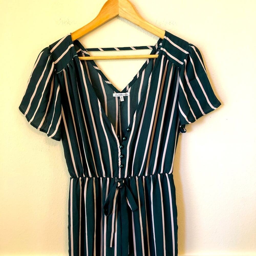Striped Jumpsuit Wide Leg - Picture 3 of 8